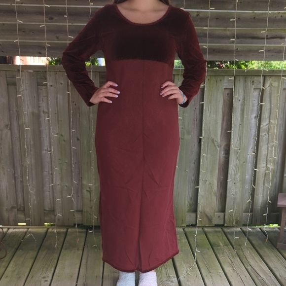 Hemp Velvet Dress - Picture 1 of 8
